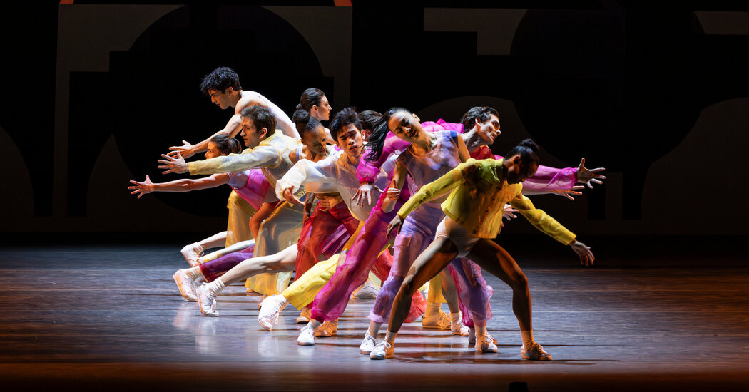 Review: In Justin Peck’s New Dance, Air, Earth and Self-Help