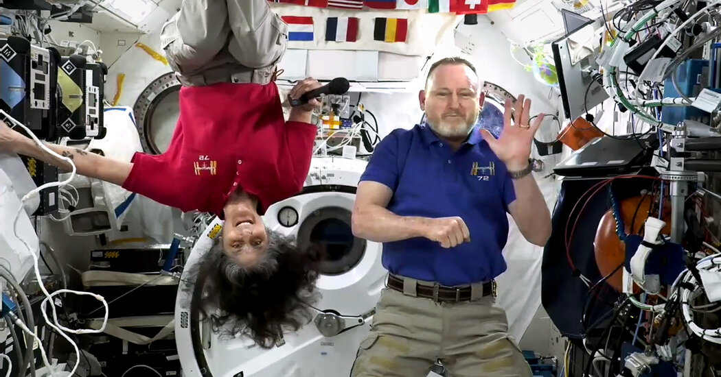 Two Astronauts on an 8-Day Mission That Turned Into a 9-Month Odyssey