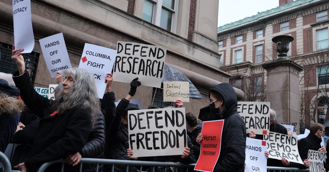 Columbia Faculty Protests as Trump Officials Hail University Concessions